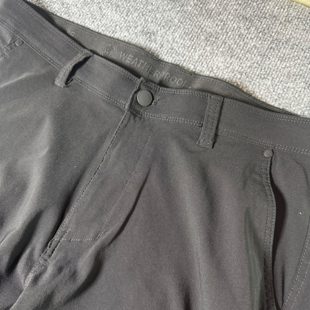 Weatherproof Mens 34x32 Black Cargo Pants Travel Hiking Lightweight‎ Read Descr.
